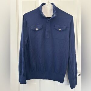 Banana Republic Men's Quarter Zip Sweater Size Large